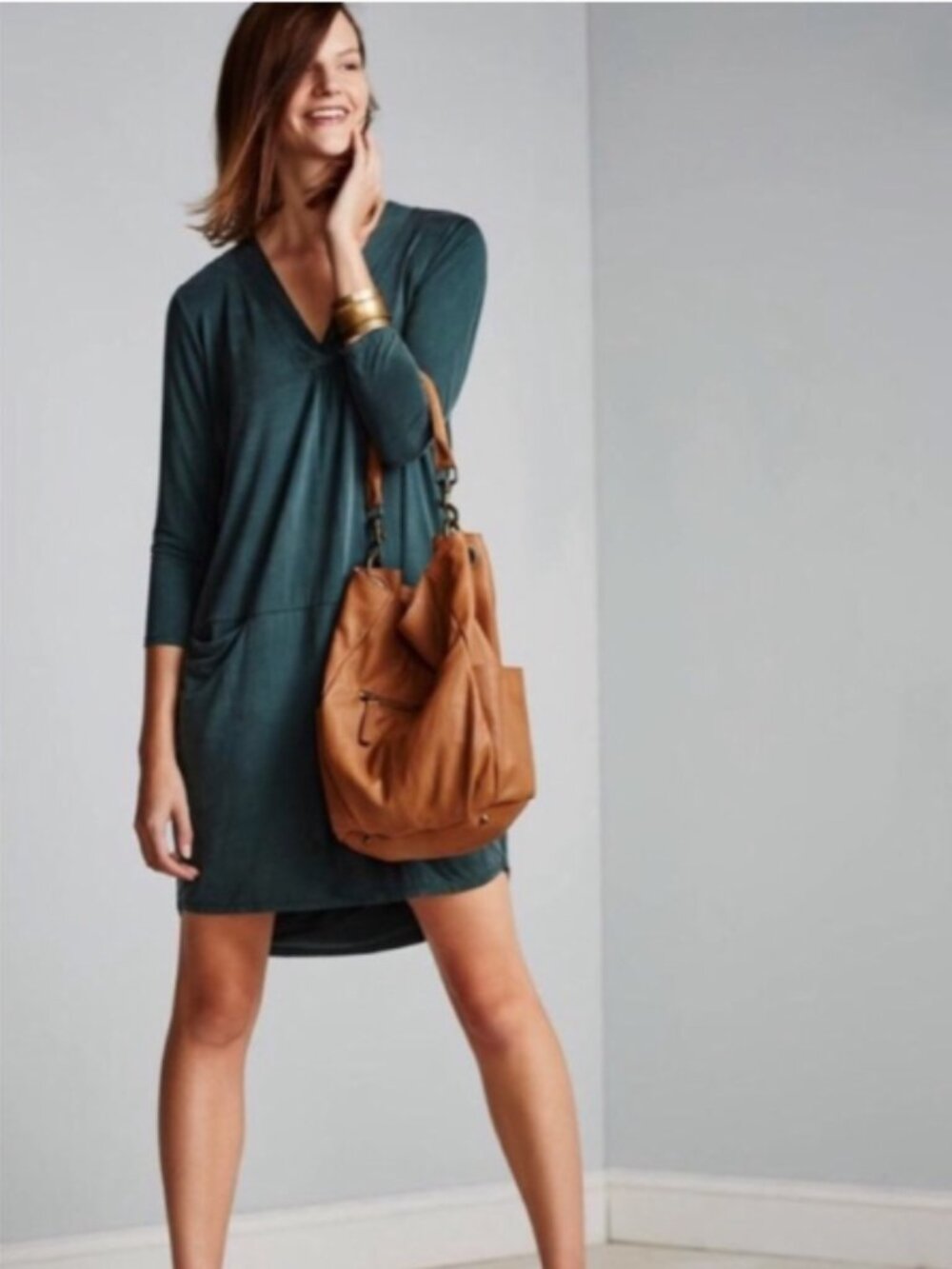 Anthropologie Dolan Tegan blue‎ tunic mini dress M - Picture 10 of 11